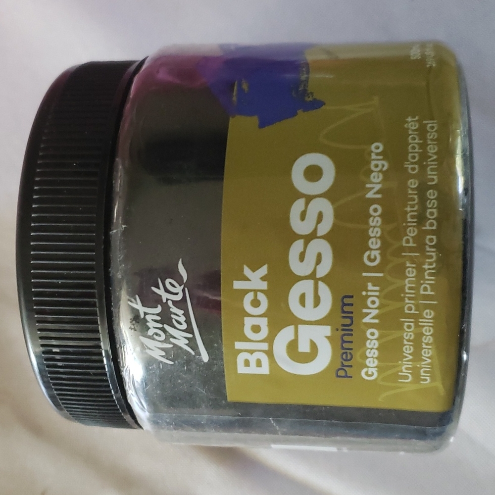 Mont Marte Black Gesso Premium Universal Primer 16.9 oz 500ML